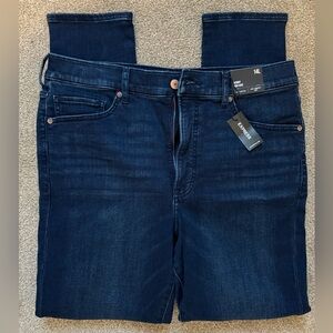 Express Indigo Boyfriend Jeans with Classic Fit